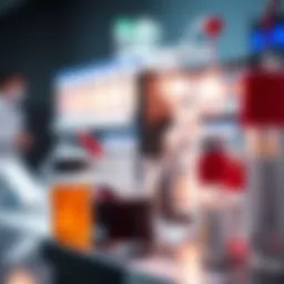 Detailed representation of HPLC setup and components