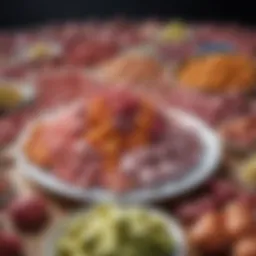 Colorful array of anti-estrogen foods