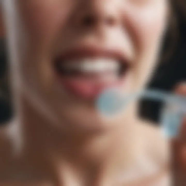 Diagram illustrating oral microbiome balance