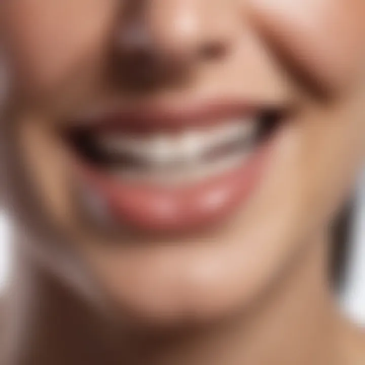 Visual of a smiling mouth with fresh breath