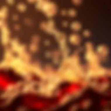 Artistic Expressions: Bubbles as Lava Flow in Creative Projects An artistic display of bubbles resembling lava flow, highlighting the creative uses of volcano bubble machines.