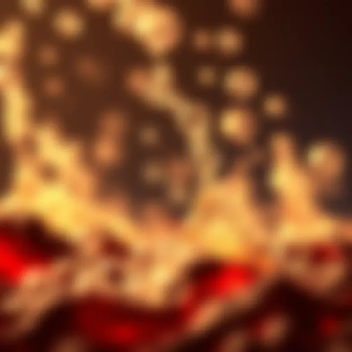 Artistic Expressions: Bubbles as Lava Flow in Creative Projects An artistic display of bubbles resembling lava flow, highlighting the creative uses of volcano bubble machines.