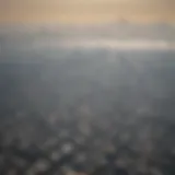 Aerial view of Mexico City showcasing pollution haze