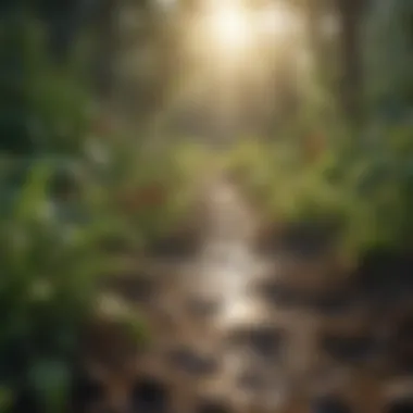 Visual representation of the impact of pesticides on ecosystems