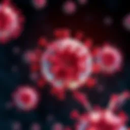 Illustration of immune system attacking body tissues