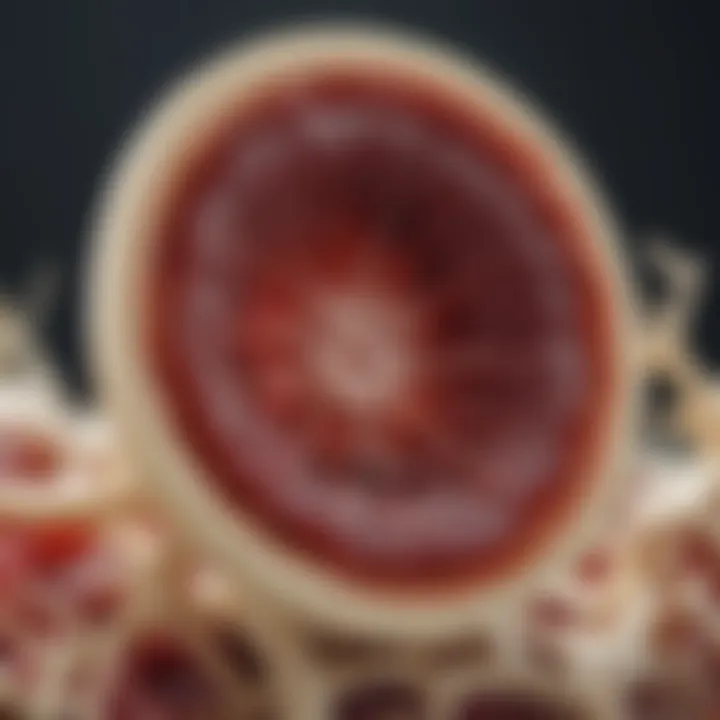 Bone marrow structure illustrating its role in the hematopoietic system