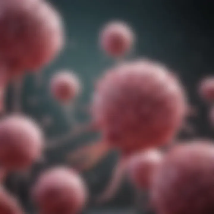 Visual representation of biomarkers related to breast cancer prognosis
