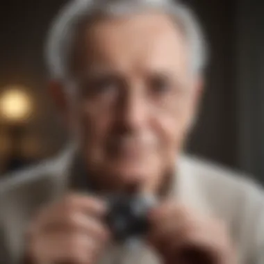 Close-up of elderly turnover device controls and features