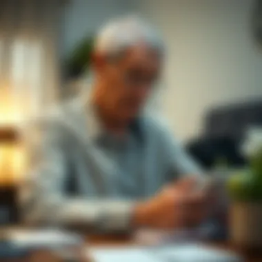 Engagement in Cognitive Activities Elderly individual engaged in cognitive activities