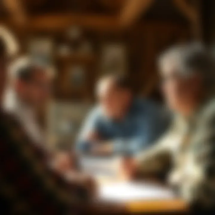 Collaboration for Conservation Collaborative meeting between landowners and conservation organizations discussing strategies.