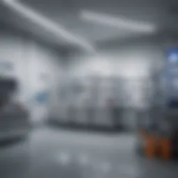 Research laboratory showcasing advanced biopharmaceutical equipment