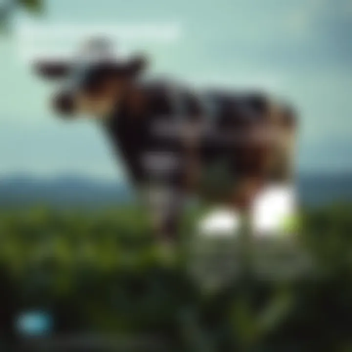 An infographic illustrating the environmental impact of designer milk versus traditional dairy