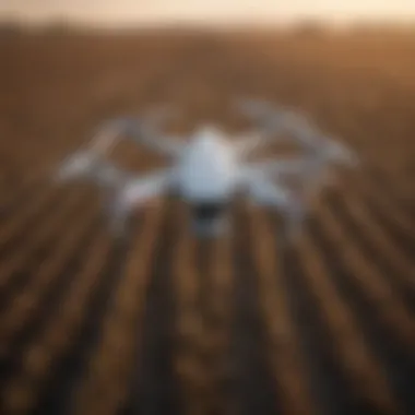 DJI Drones Revolutionizing Agriculture DJI drones in agricultural fields aiding crop monitoring