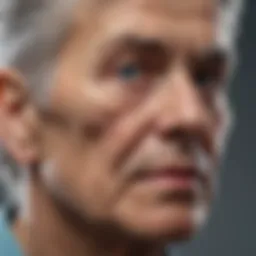 Visual representation of the physiological changes associated with aging