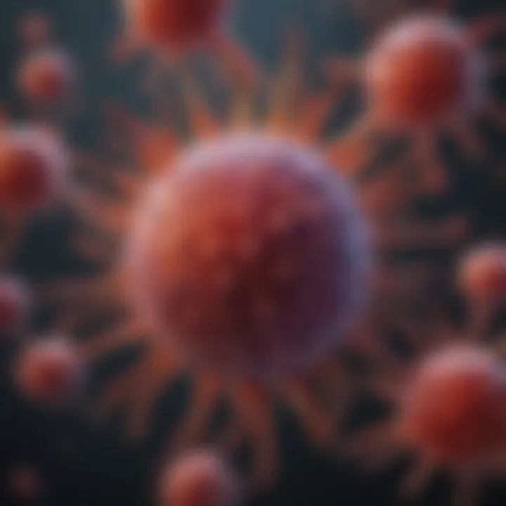 Chart showing the immune response to Epstein-Barr Virus infection