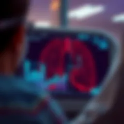 Visual representation of SUV metrics in lung cancer evaluation