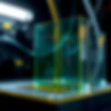 Technology Behind 3D Printing Glass Visual representation of the technology used in 3D printing glass materials.