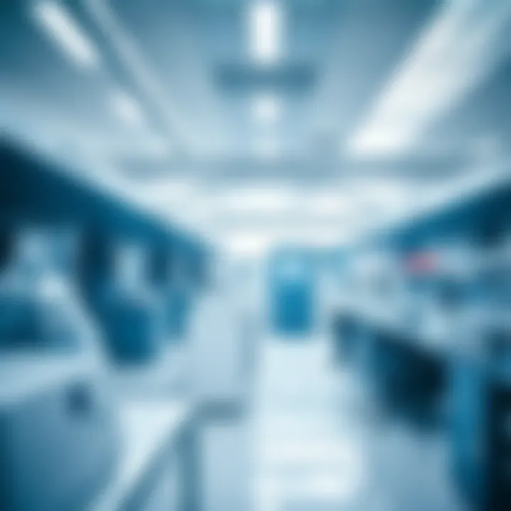 Advancements in Biomedical Research Roche's modern laboratory showcasing cutting-edge technology