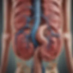 Illustration of the kidney's structure and function