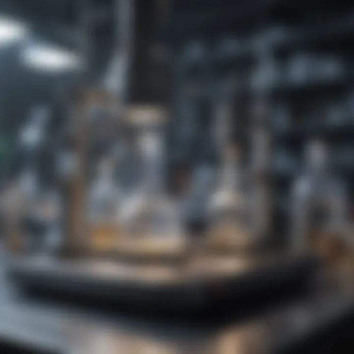 Laboratory setup with advanced scientific equipment