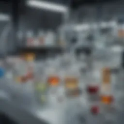 A diverse array of biological samples in a laboratory setting