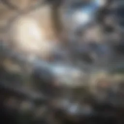 A vibrant illustration depicting the intersection of science and society