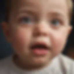 Infant displaying emotional expressions linked to BPD traits