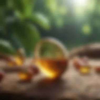 Natural Sources of Vitamin E Vitamin E capsule with natural sources