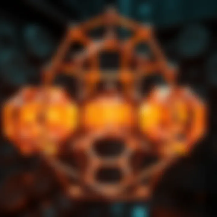 Lattice Structure in Material Science Illustration of lattice structure in material science