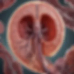 Diagram illustrating the pathology of FSGS in kidney function