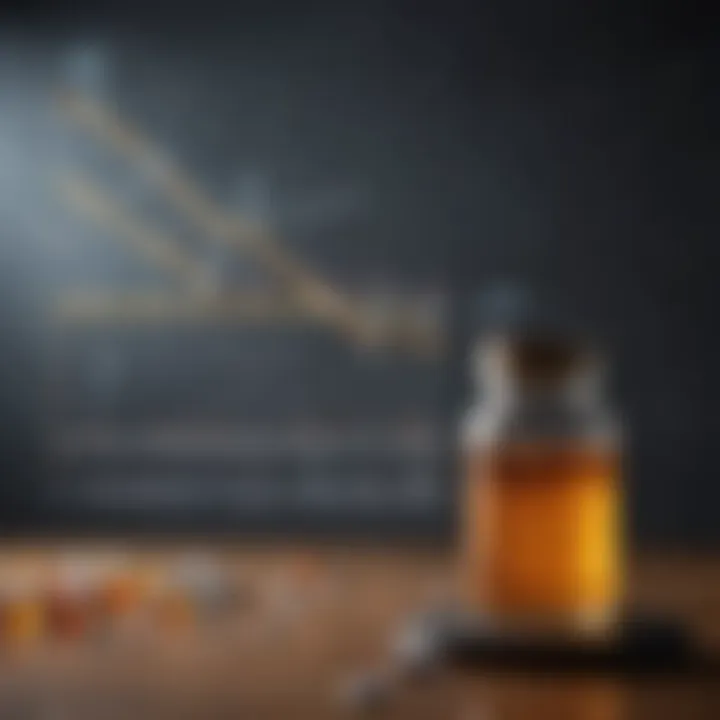 Graph showcasing the efficacy of guanfacine in reducing ADHD symptoms over time