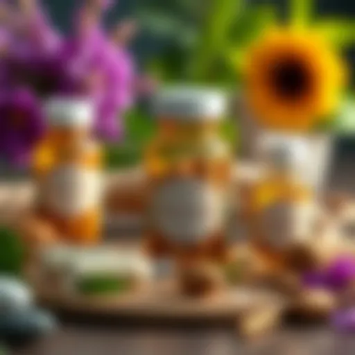 Herbal Supplements for Cystitis Management A selection of herbal supplements commonly used for interstitial cystitis