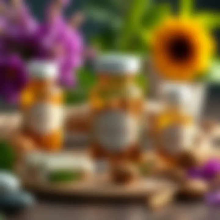 Herbal Supplements for Cystitis Management A selection of herbal supplements commonly used for interstitial cystitis