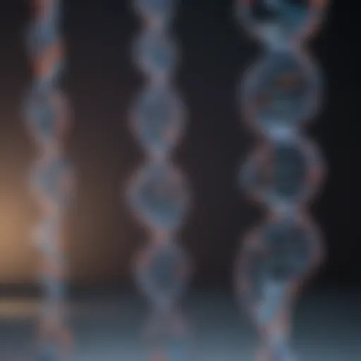 Molecular structure of DNA illustrating genetic testing concepts