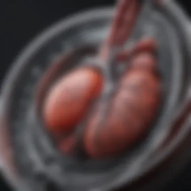 A graphical representation of the relationship between hypertension and kidney function.