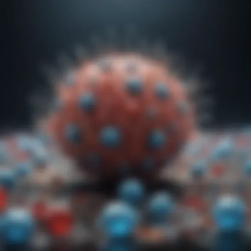 Microscopic view of infectious agents