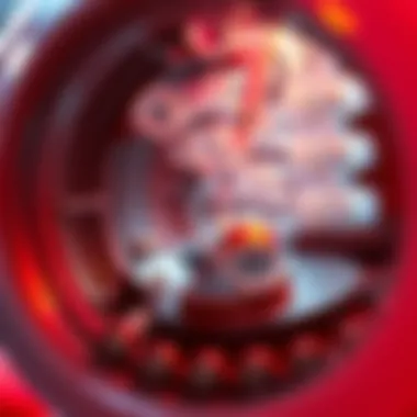 Intricate Design: Inside a Volcano Bubble Machine Close-up of the internal components of a volcano bubble machine showcasing its intricate design.