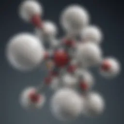 Visual representation of glutathione's biochemical structure