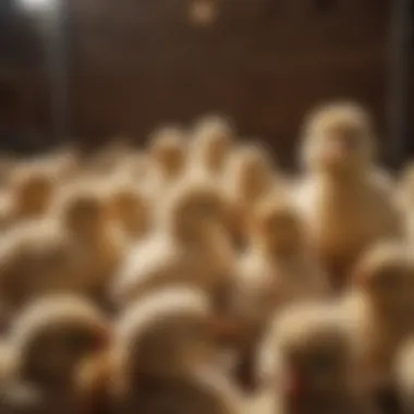 Chicks thriving in a well-regulated brooder environment.