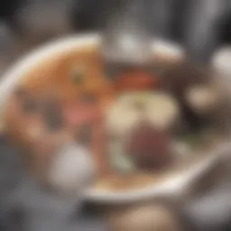 A colorful plate filled with fresh vegetables and whole grains