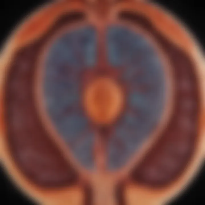 Kidney cancer diagnostic imaging showing tumor presence