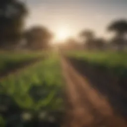 Lush agricultural landscape in Malawi showcasing diverse crops