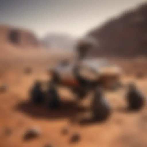 Mars Rover on the Surface