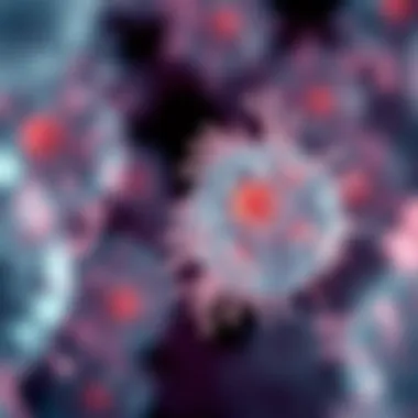 Microscopic Insights into Biological Research Microscopic view of cells showcasing groundbreaking biological research