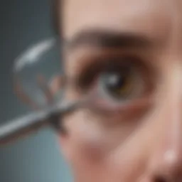 A close-up view of surgical instruments used in cataract surgery