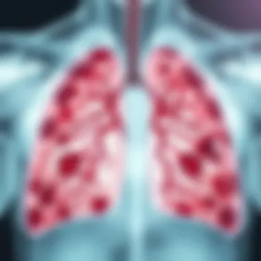 Effects of Paraquat on Lung Tissue Illustration of paraquat's effects on lung tissue