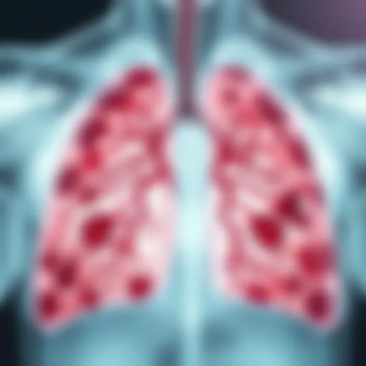 Effects of Paraquat on Lung Tissue Illustration of paraquat's effects on lung tissue