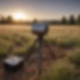 Portable remote imaging spectrometer in a field setting