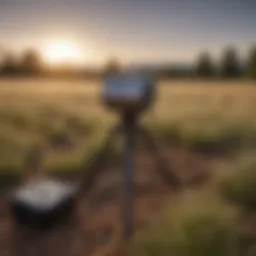 Portable remote imaging spectrometer in a field setting