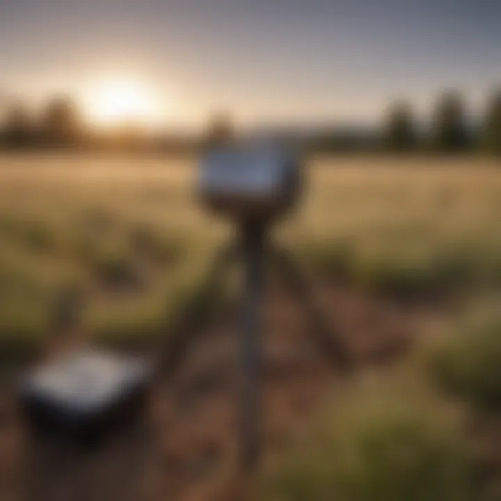 Portable remote imaging spectrometer in a field setting